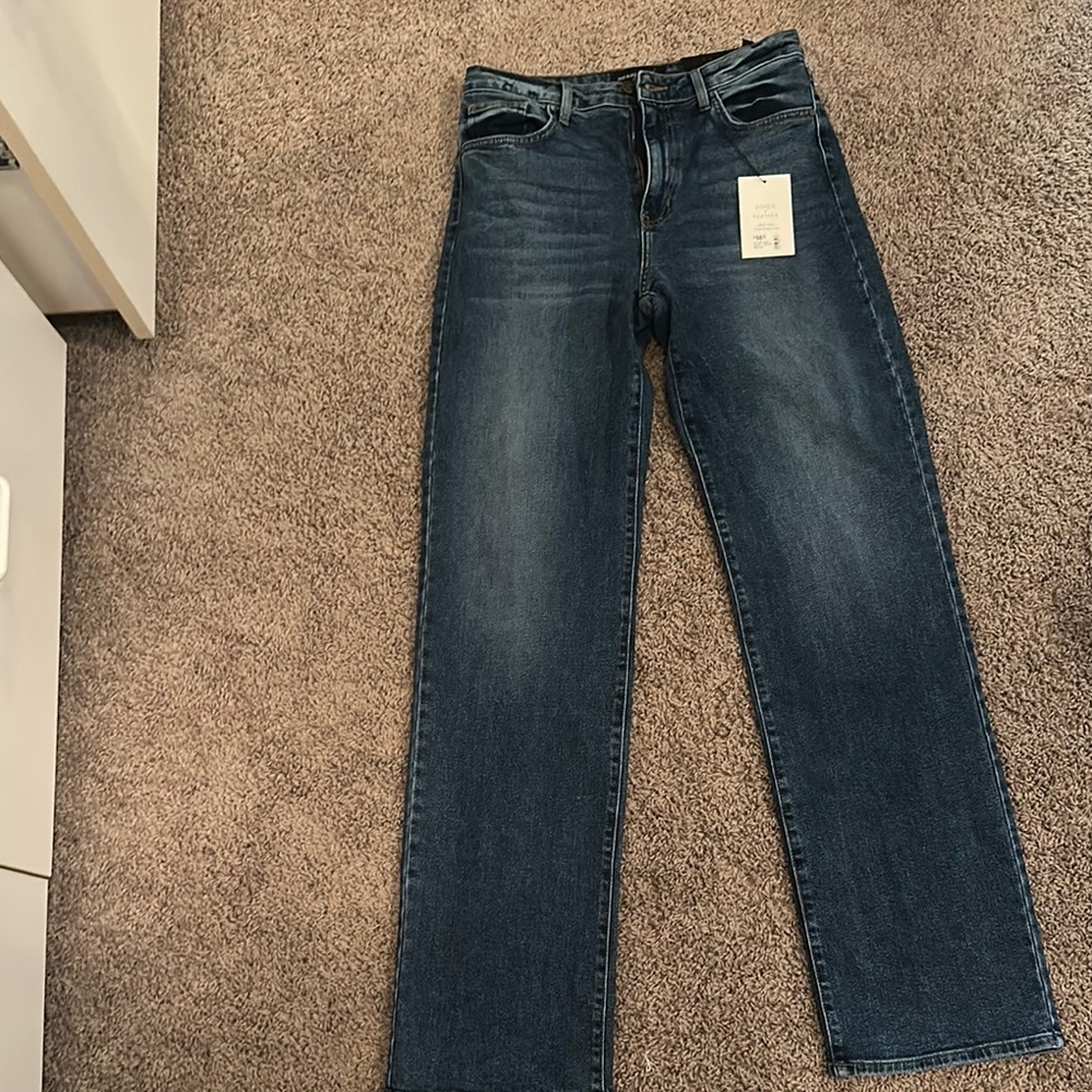 Women straight leg long jeans
